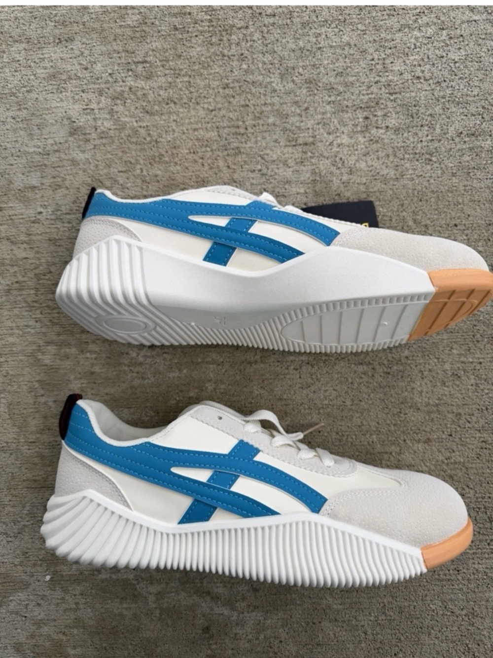 De Florance  Sneakers DF Cloudea Women's Size 8.5 Lightweight White & Blue Shoes